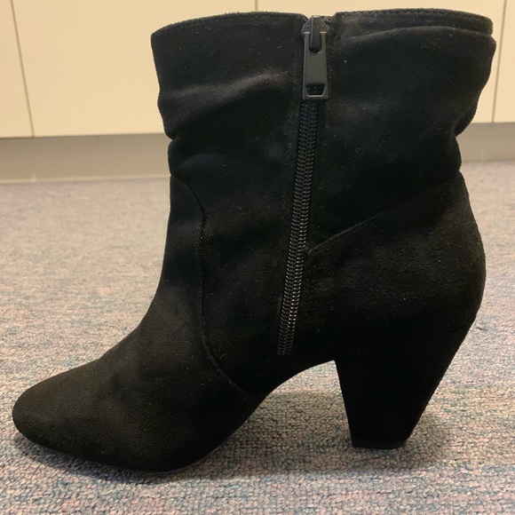 Black Suede Ankle Boots- 50% off - Picture 4 of 8